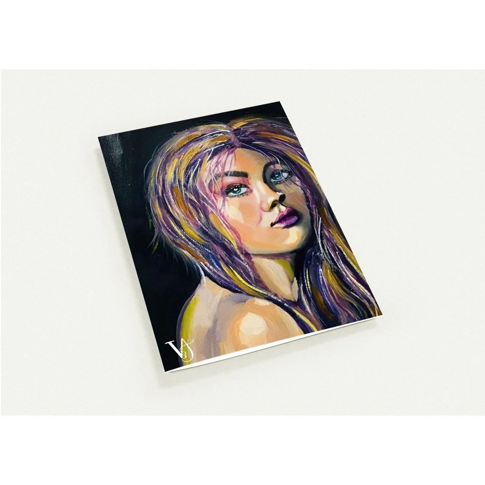 Fragments d’ELLES greeting card set with envelopes and multiple portrait designs by French artist Virginie Bergar. (Copy)