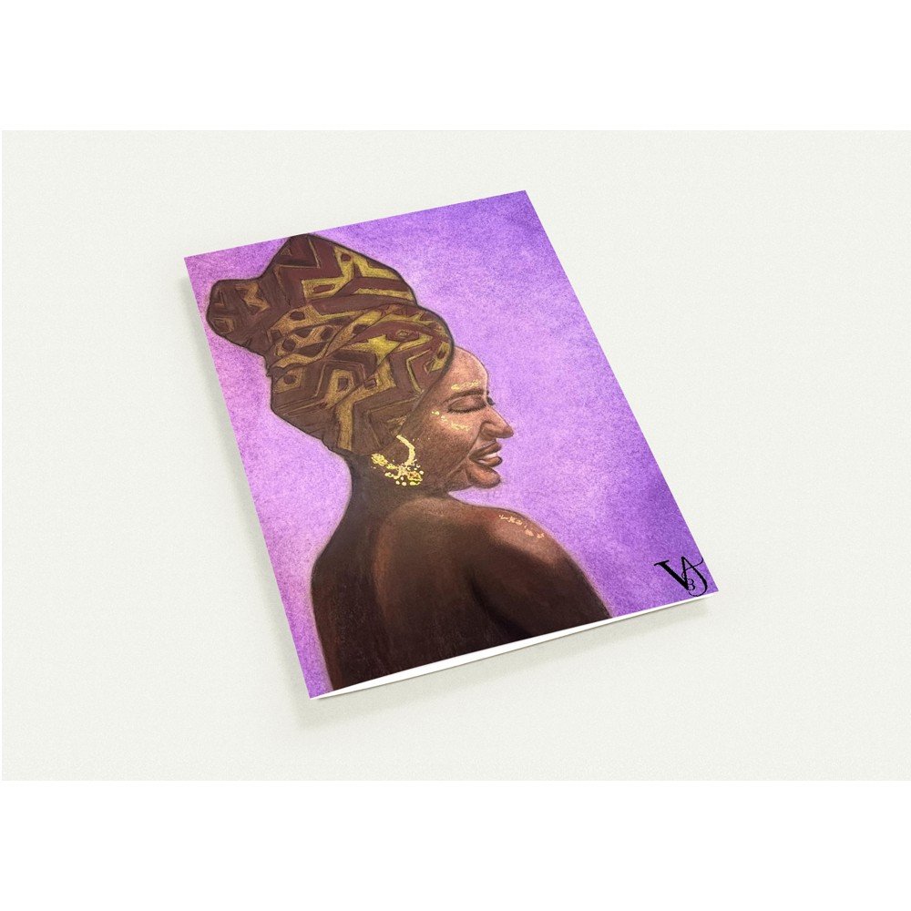 Fragments d’ELLES artist-designed greeting cards shown from the front, with colourful female portrait artworks from the series. (Copy)