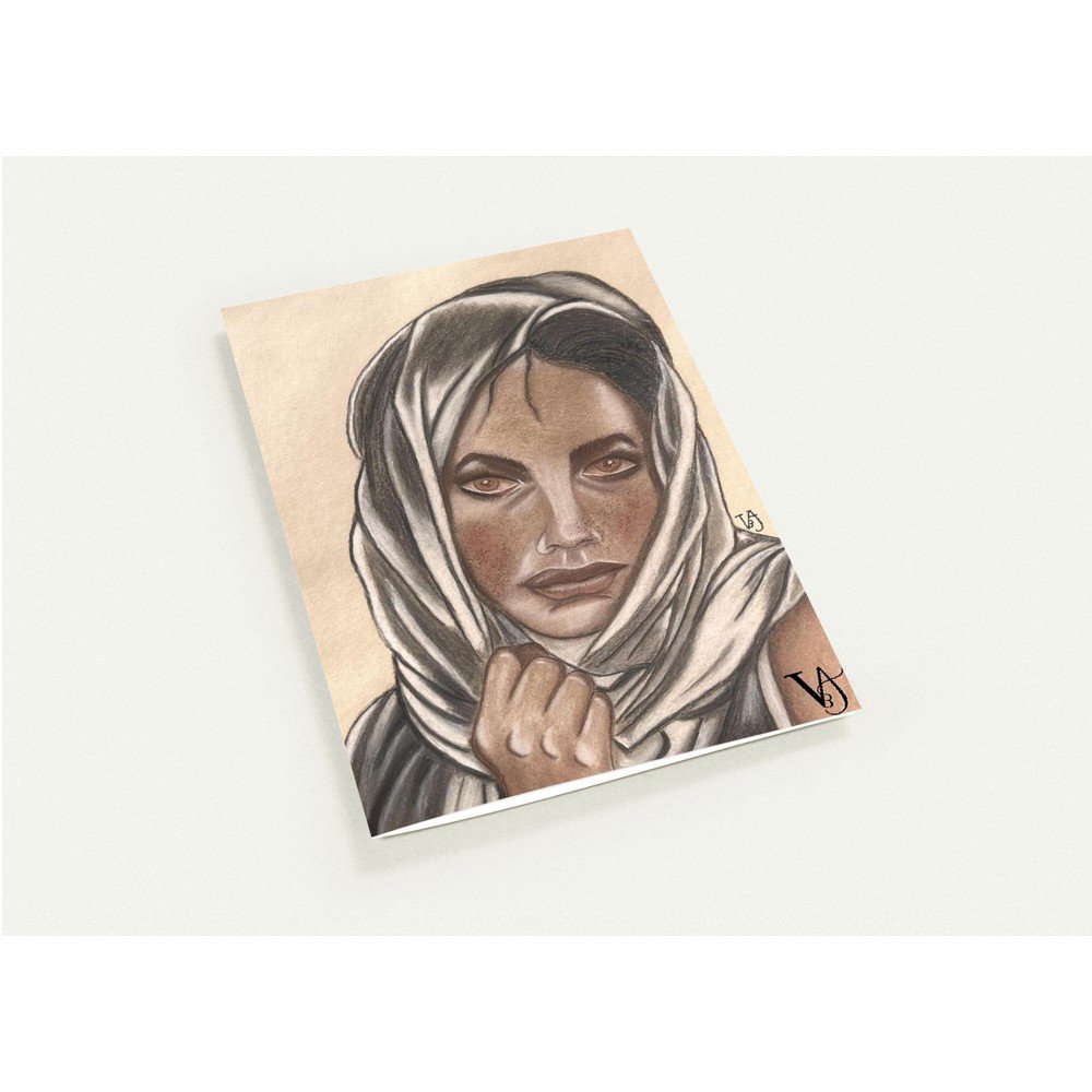 Fragments d’ELLES greeting card set with envelopes and multiple portrait designs by French artist Virginie Bergar. (Copy)