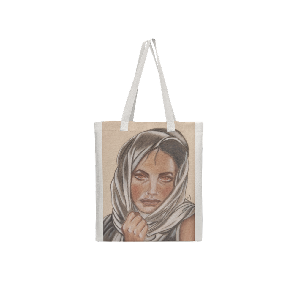 Beneath the light off white tote bag from an original artwork by virginie Bergar - VB-Arts - Front viewview
