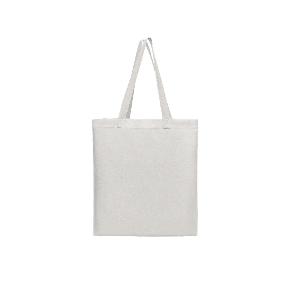 Field of Poppies Off white art tote bag featuring an original artwork by Virginie Bergar — back view