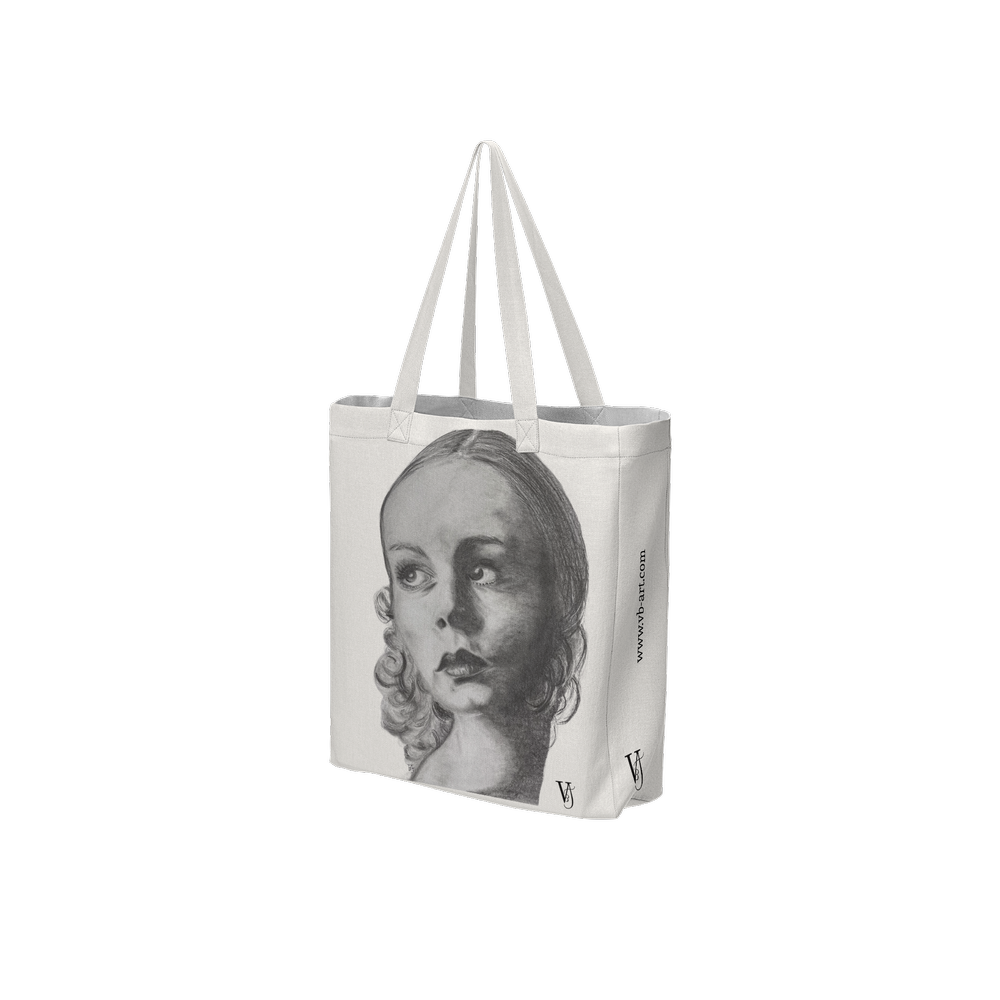 contemporary off white art tote by Virginie BERGAR_VB-ARTs _1.png