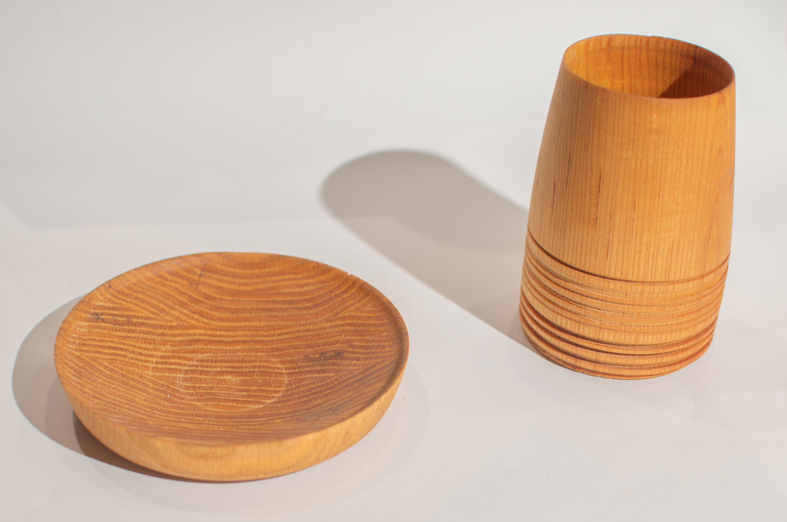 Platter and cup. 