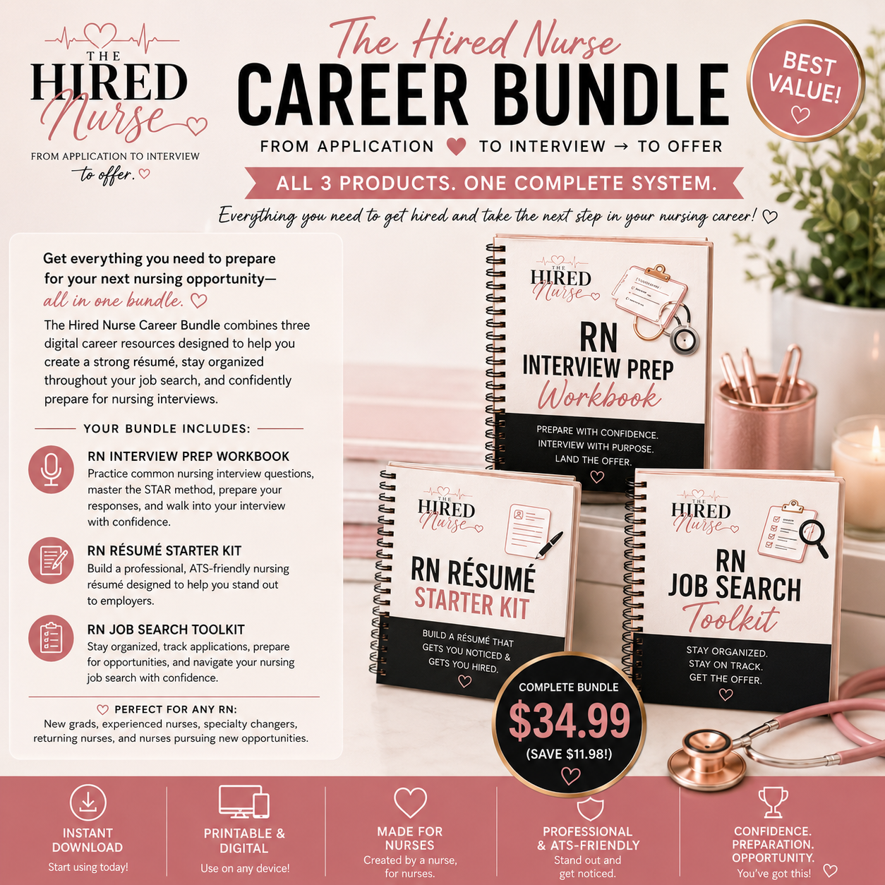 The Hired Nurse Career Bundle