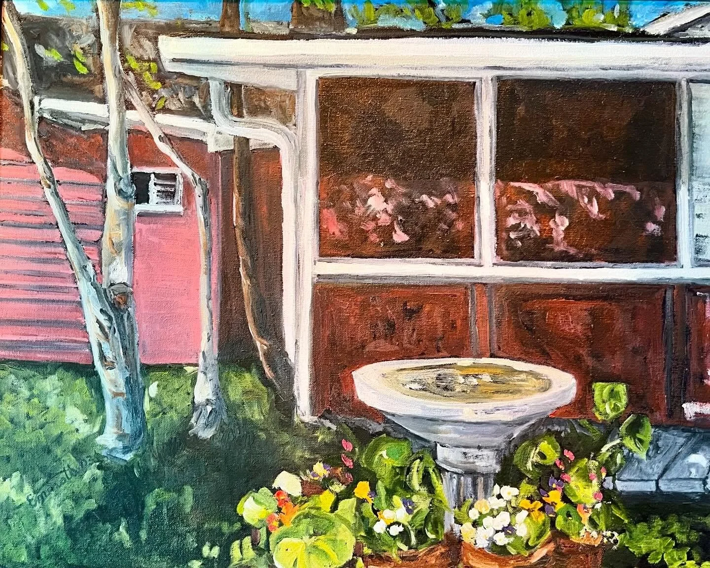 Summer at the Lake (2003), Oil on canvas, SOLD