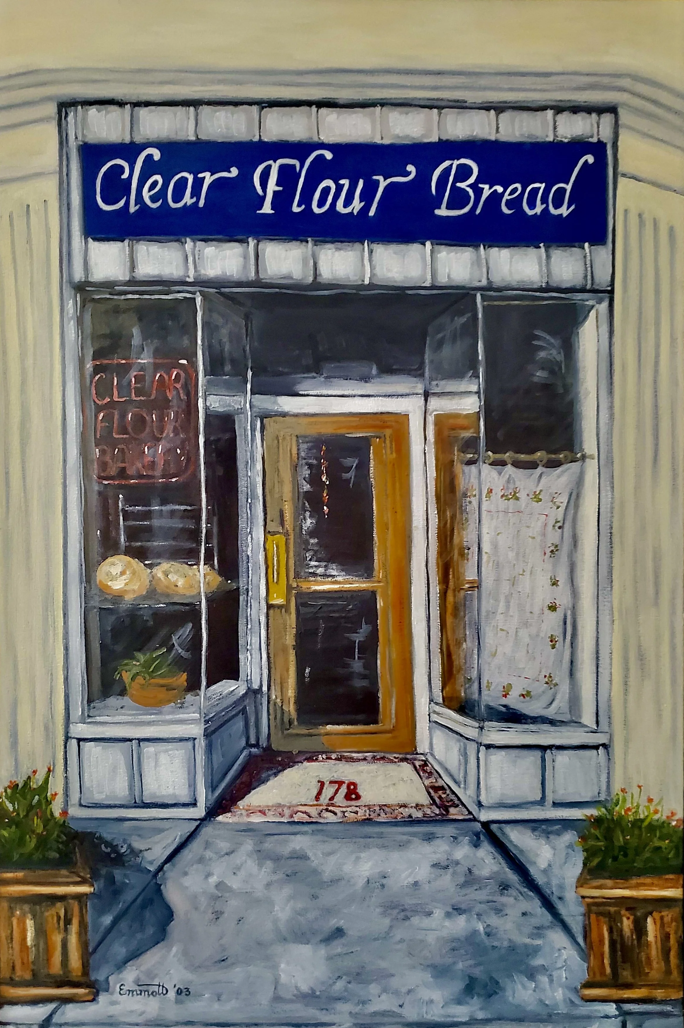 Clear Flour Bread (2003): 18" X 24" Oil on Canvas, SOLD