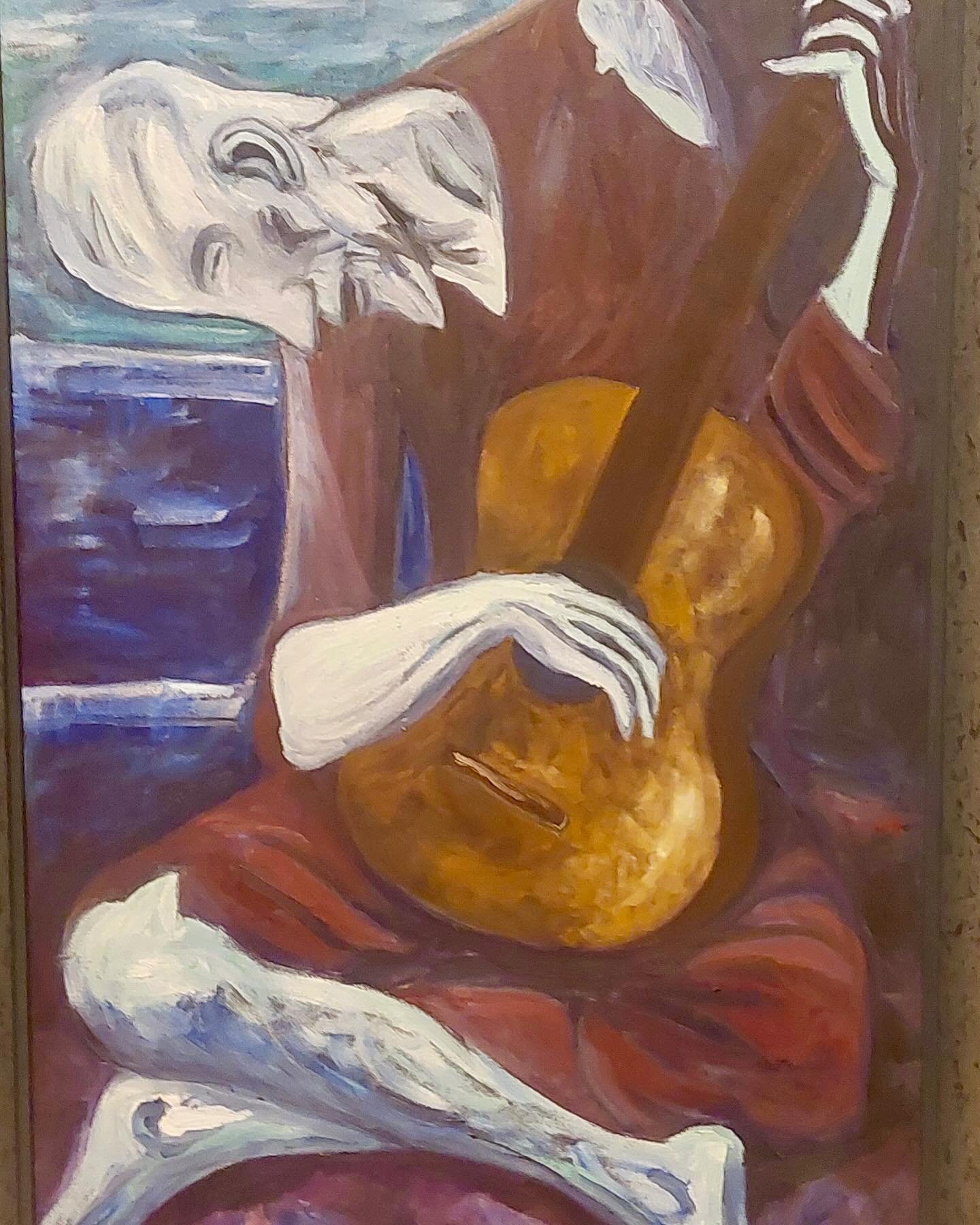 Picasso Old Guitarist (2002), Oil on canvas, SOLD