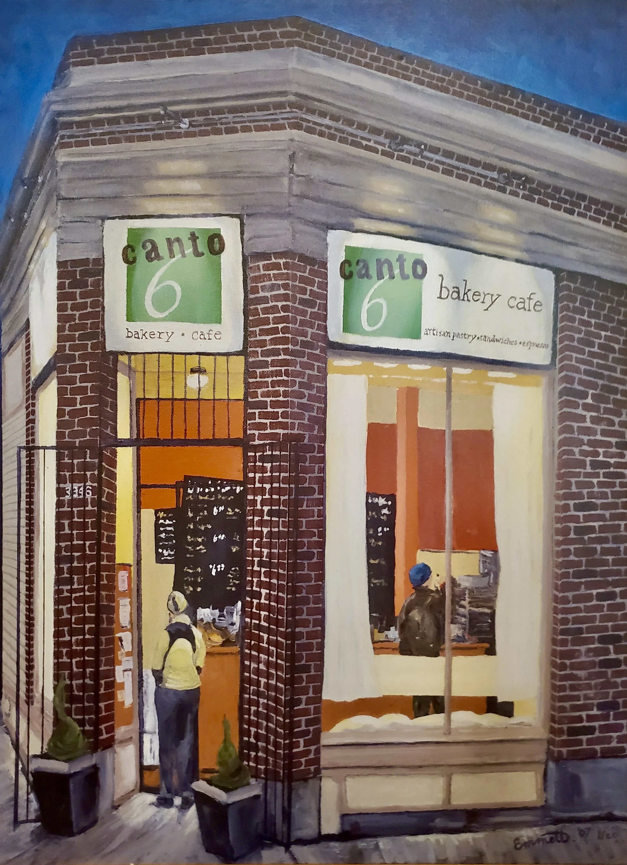 Early Opening Canto 6 (2007): 18" X 24" Oil on canvas, SOLD