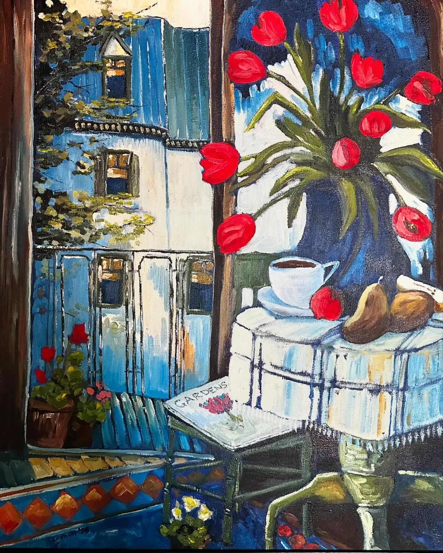 Henri Julian Tulips (1998), Oil on canvas, SOLD
