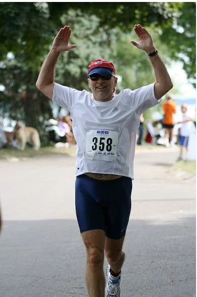 Stephen Sims on completion of sprint triathlon