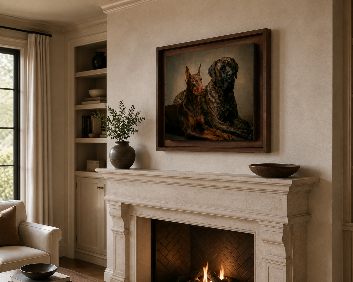 Legacy Pet Studio Portrait in Living Room