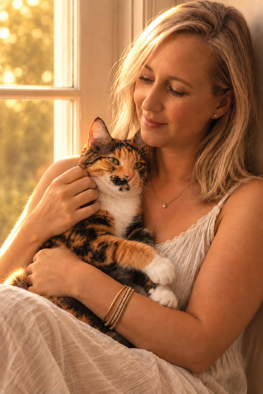 Katherine and Leia, Quiet Moment