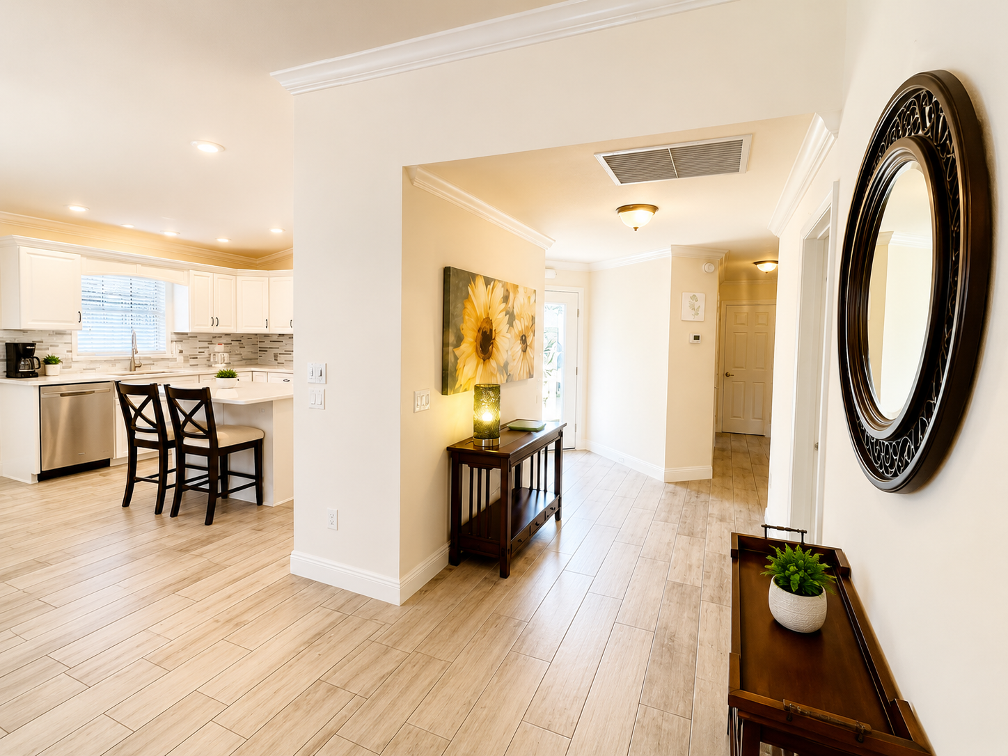 View of Entry/Kitchen