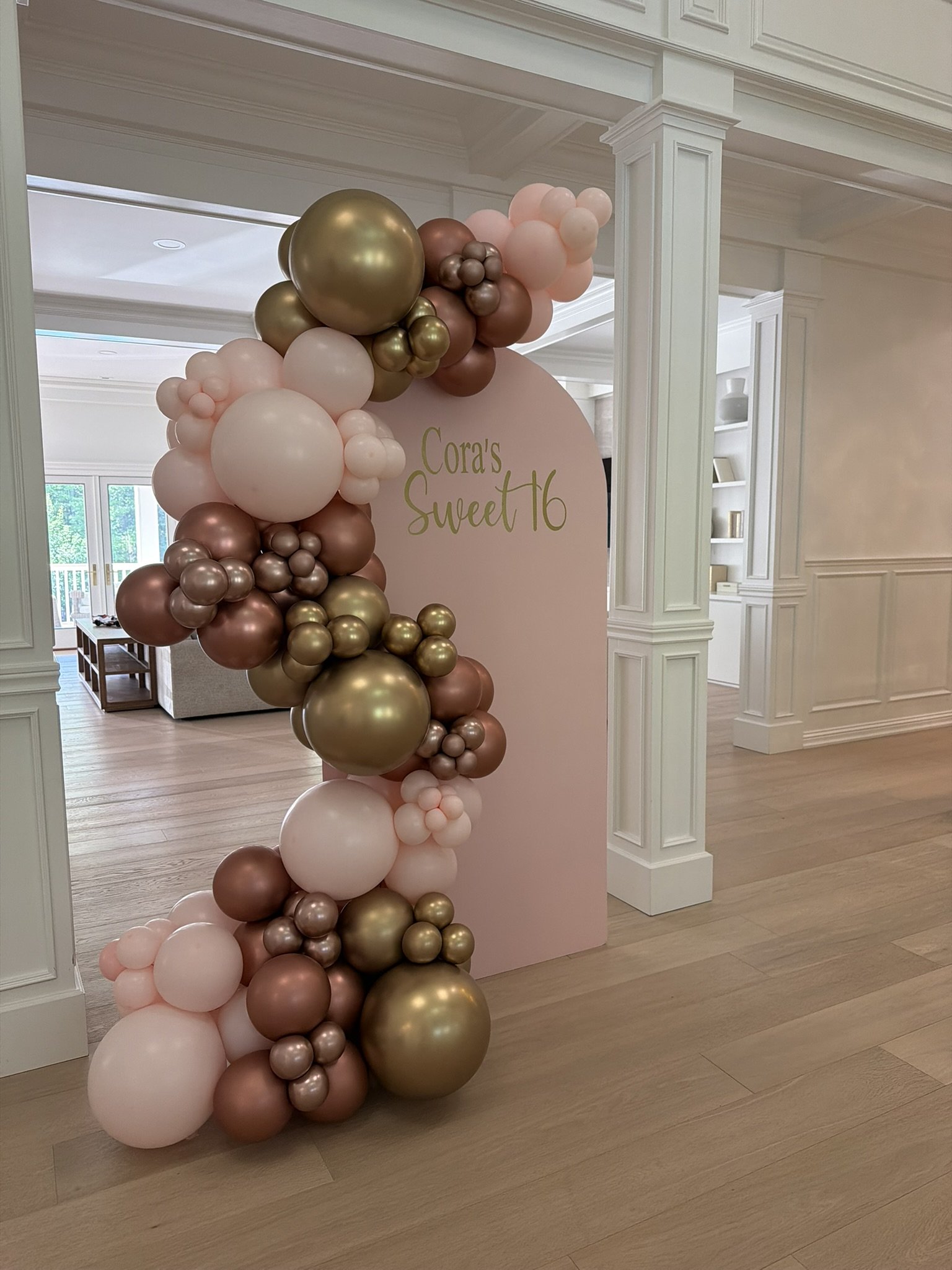 Sweet 16 balloon arch Buffalo