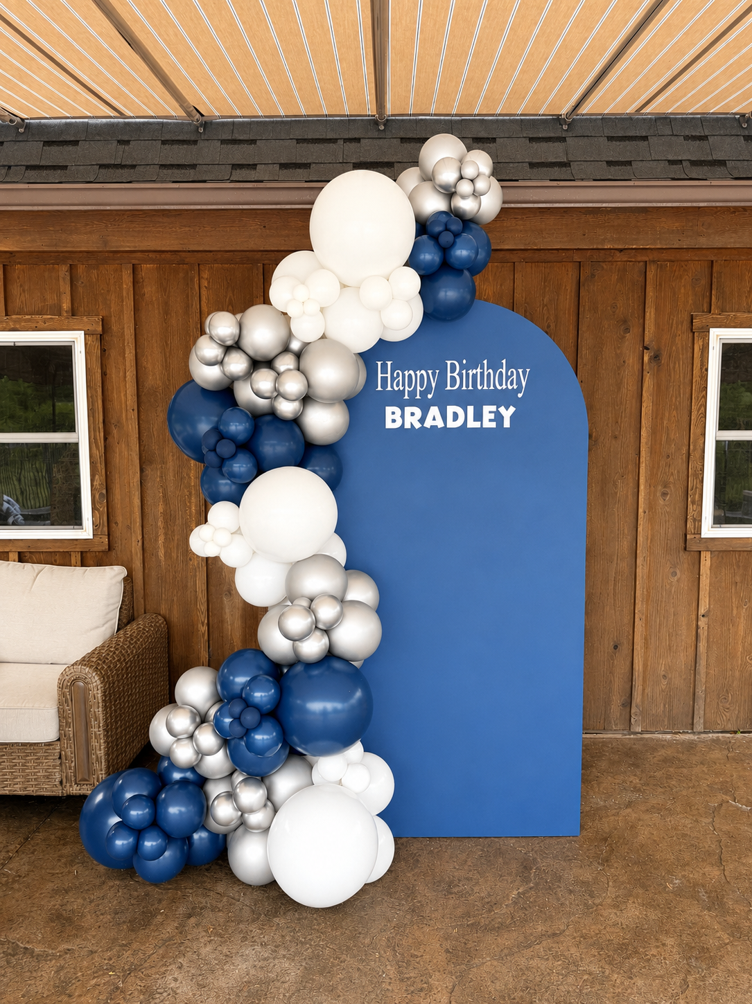 Birthday balloon arch Buffalo