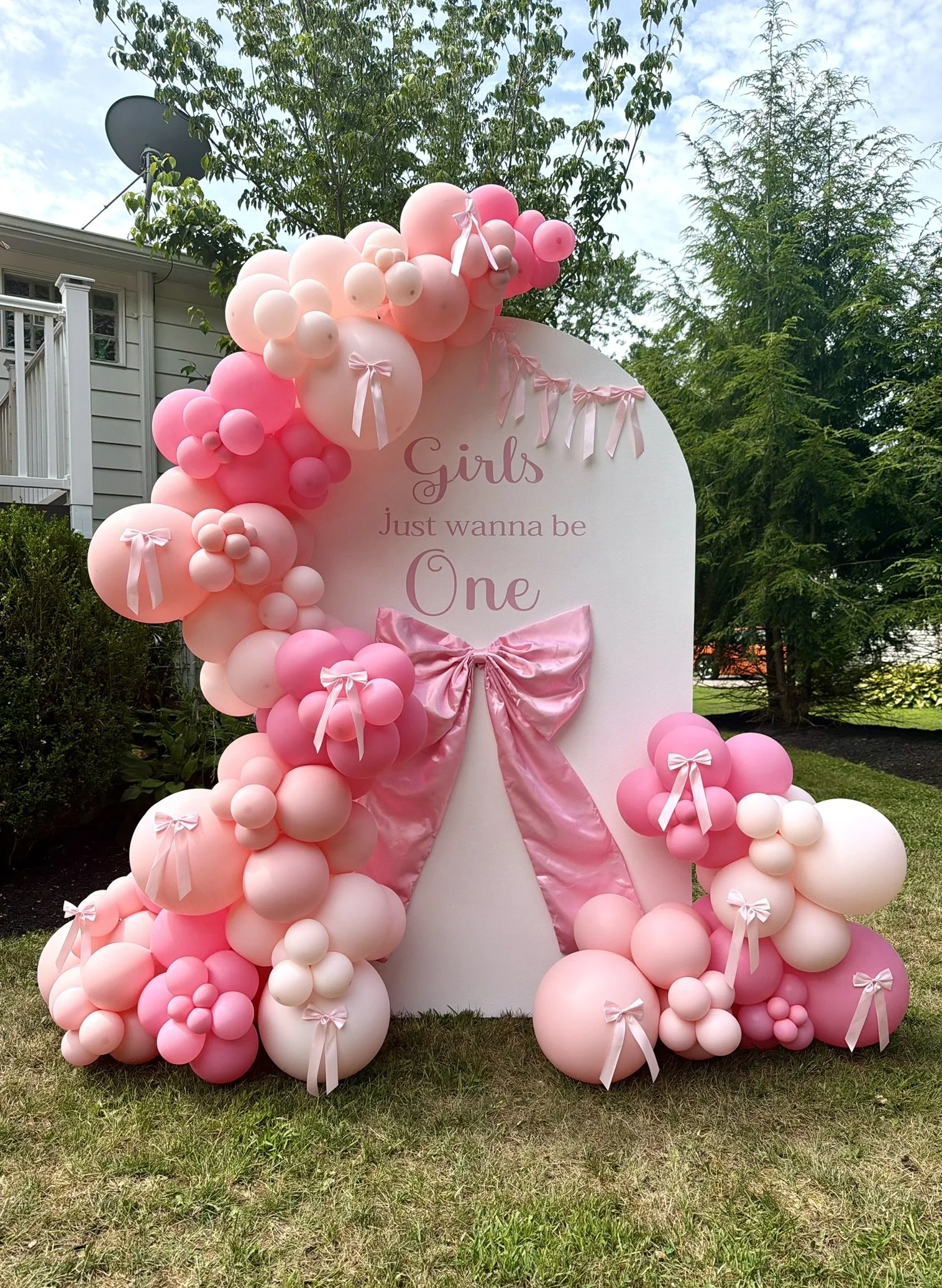 Girls just Wanna be One balloon arch Buffalo