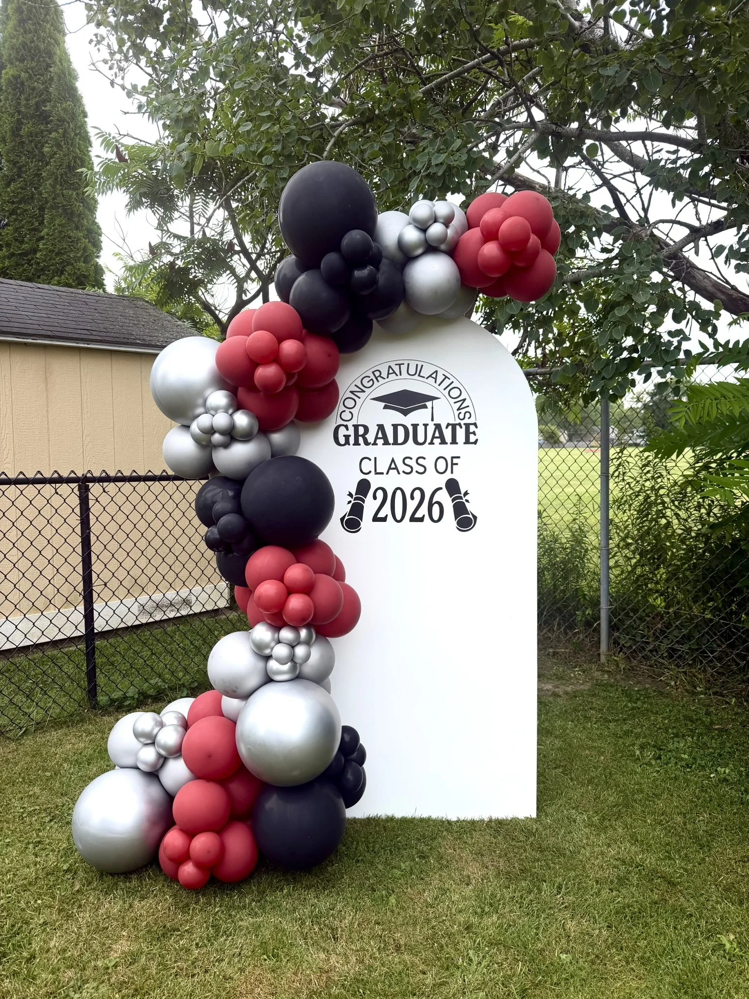 Custom Graduation balloon arch Buffalo
