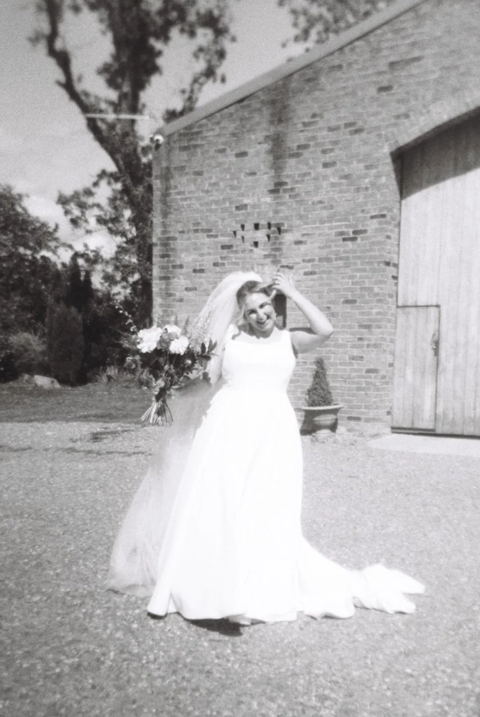 Natural wedding moment from Hannah and Mark’s celebration