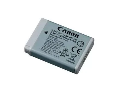 Canon lithium-ion rechargeable camera battery.