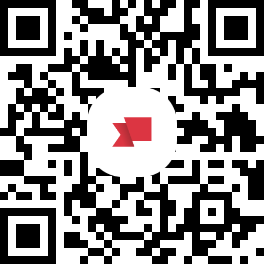 Code QR avec logo rouge au centre