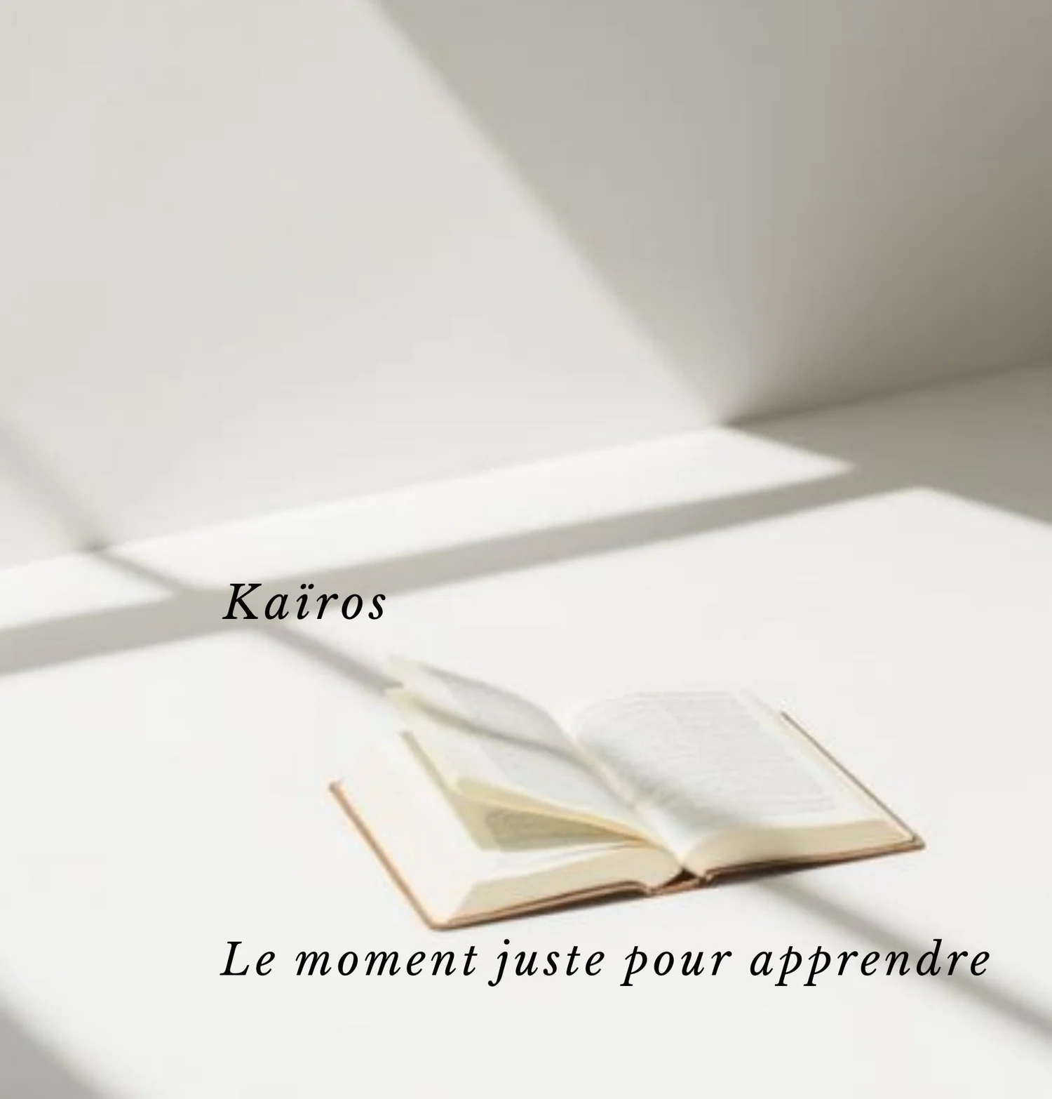 Kaïros , le moment "juste" pour apprendre 