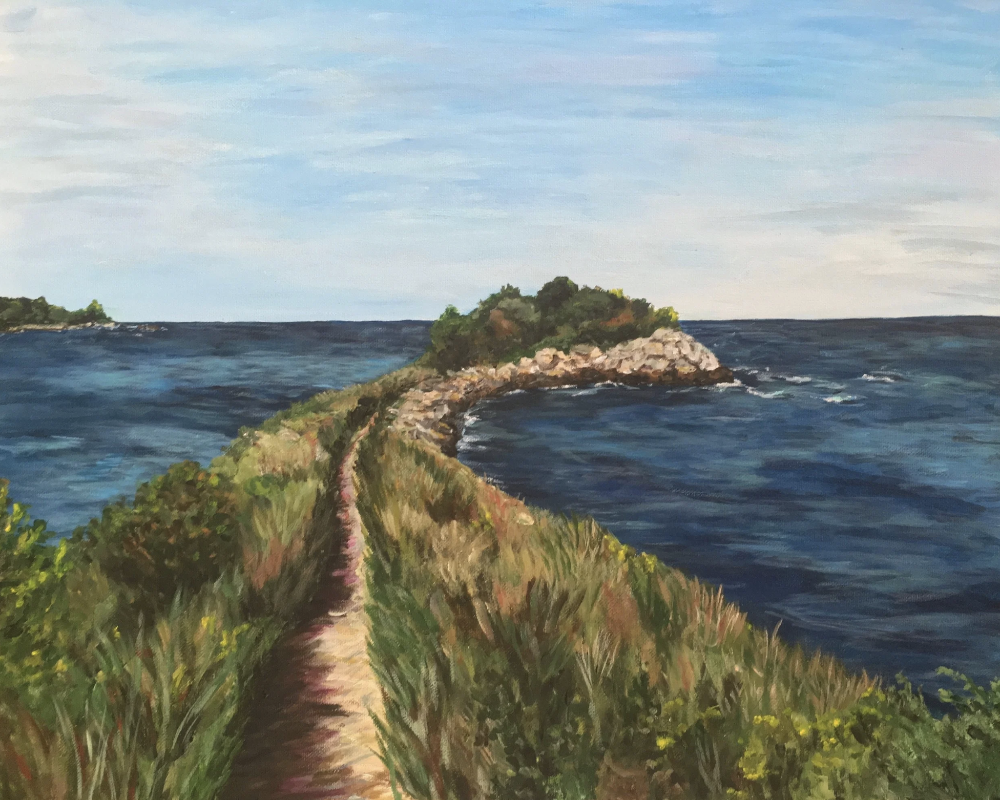 "The Knob" 20" x 16" Acrylic on Canvas (commissioned work)
