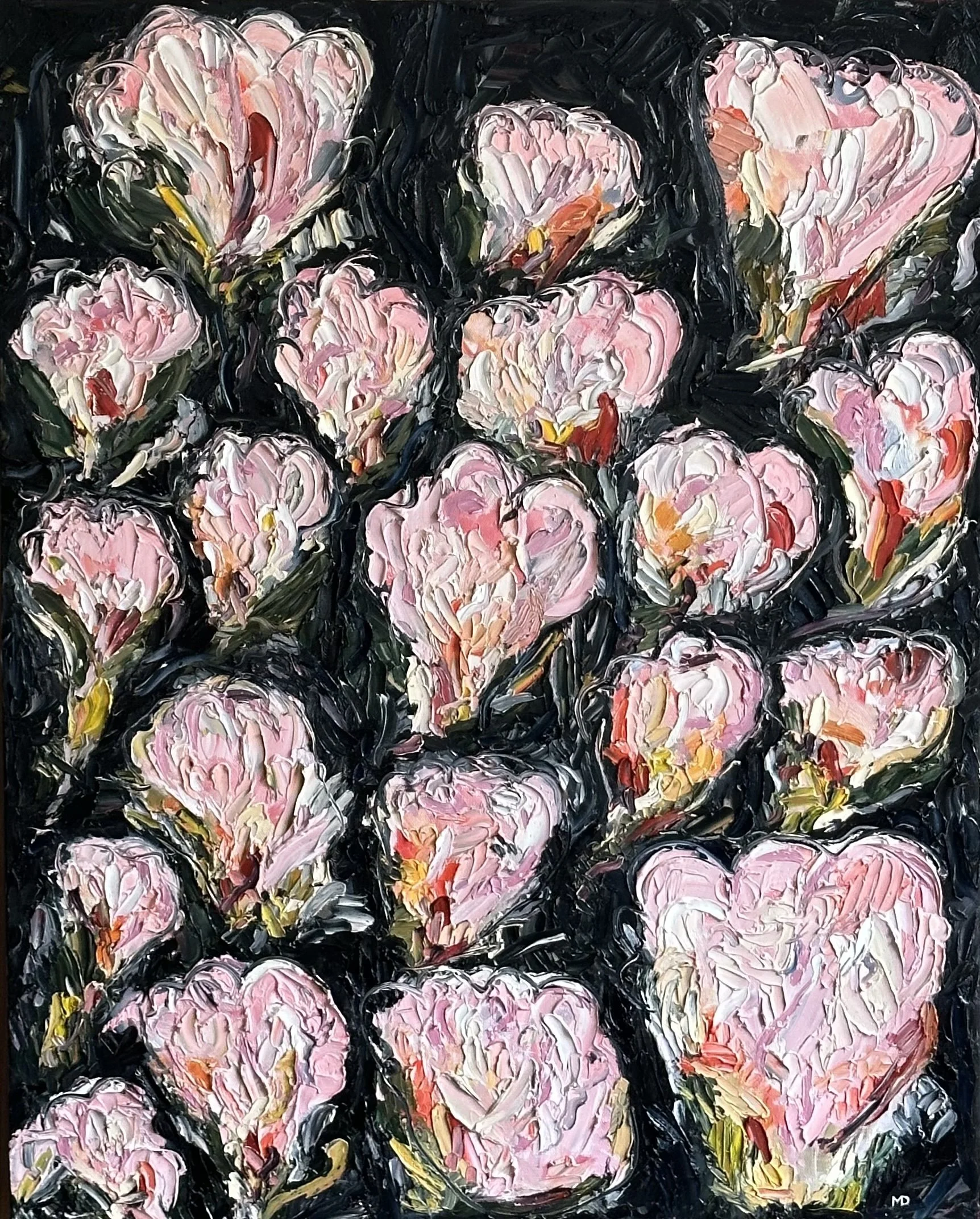 "Tulip Girl" 30" x 24" Oil on Canvas (commissioned work)