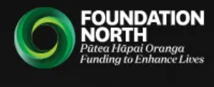 Foundation North logo with a black background, green circular design, and white text.