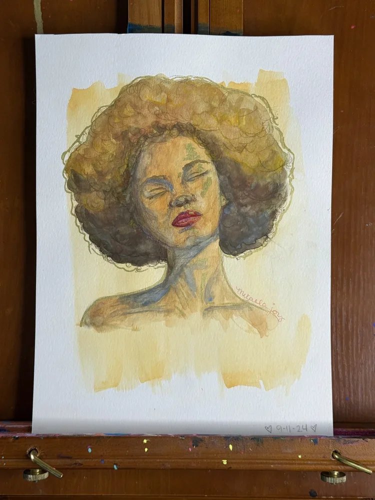 9x12" Watercolor Portrait