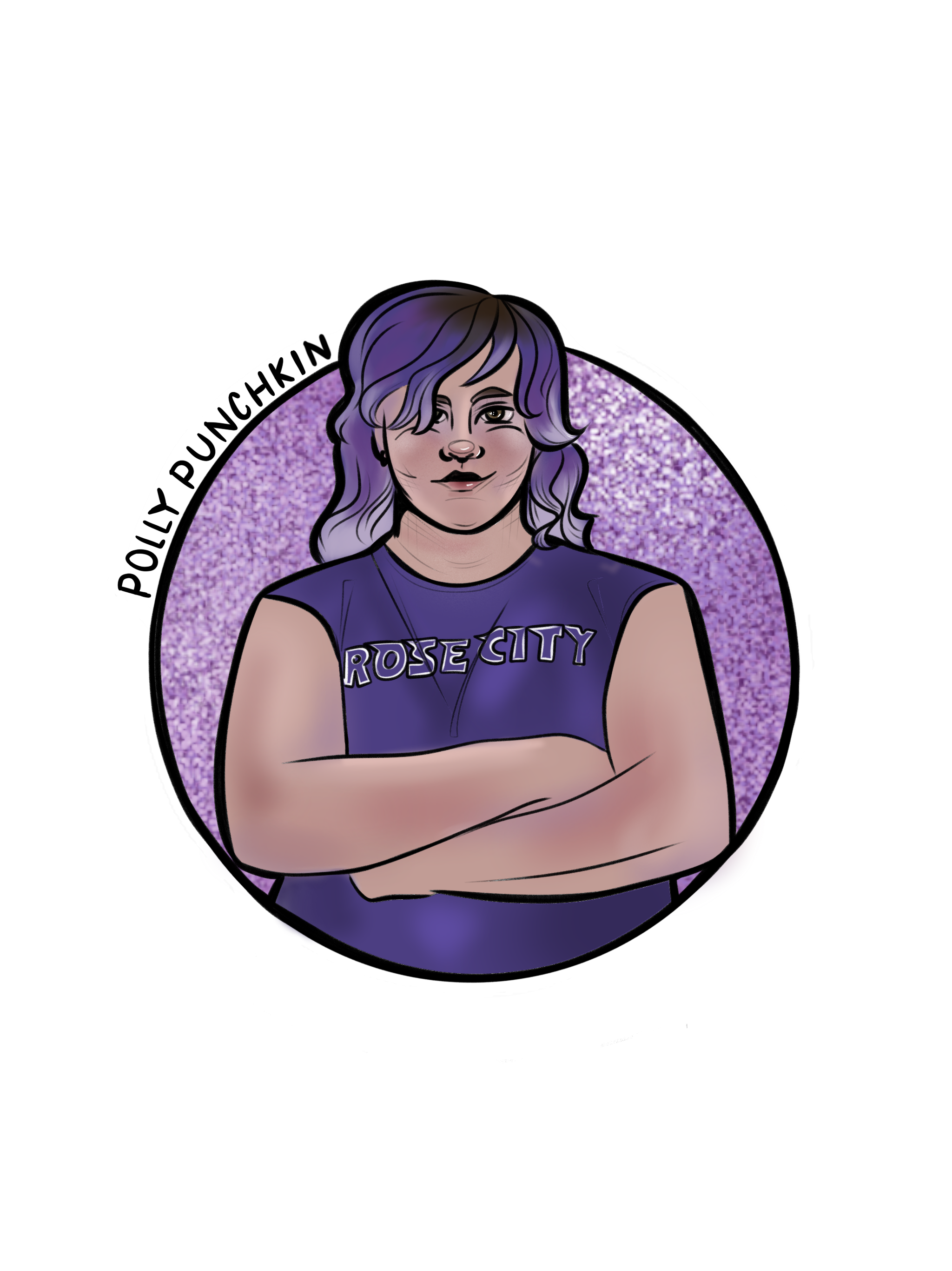 Fundraiser Sticker- Get Polly Punchkin to Sweden for Champs!