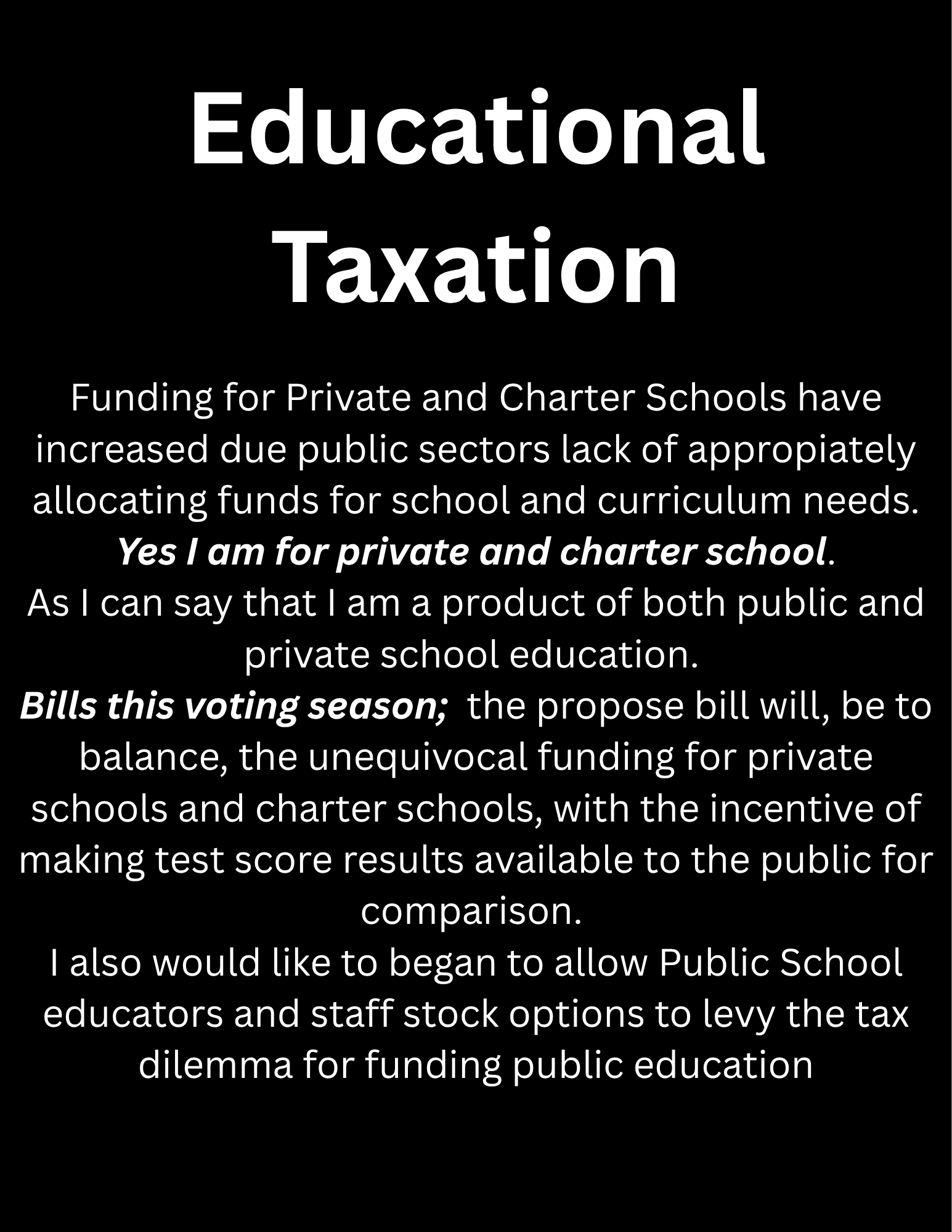 Funding School Tax