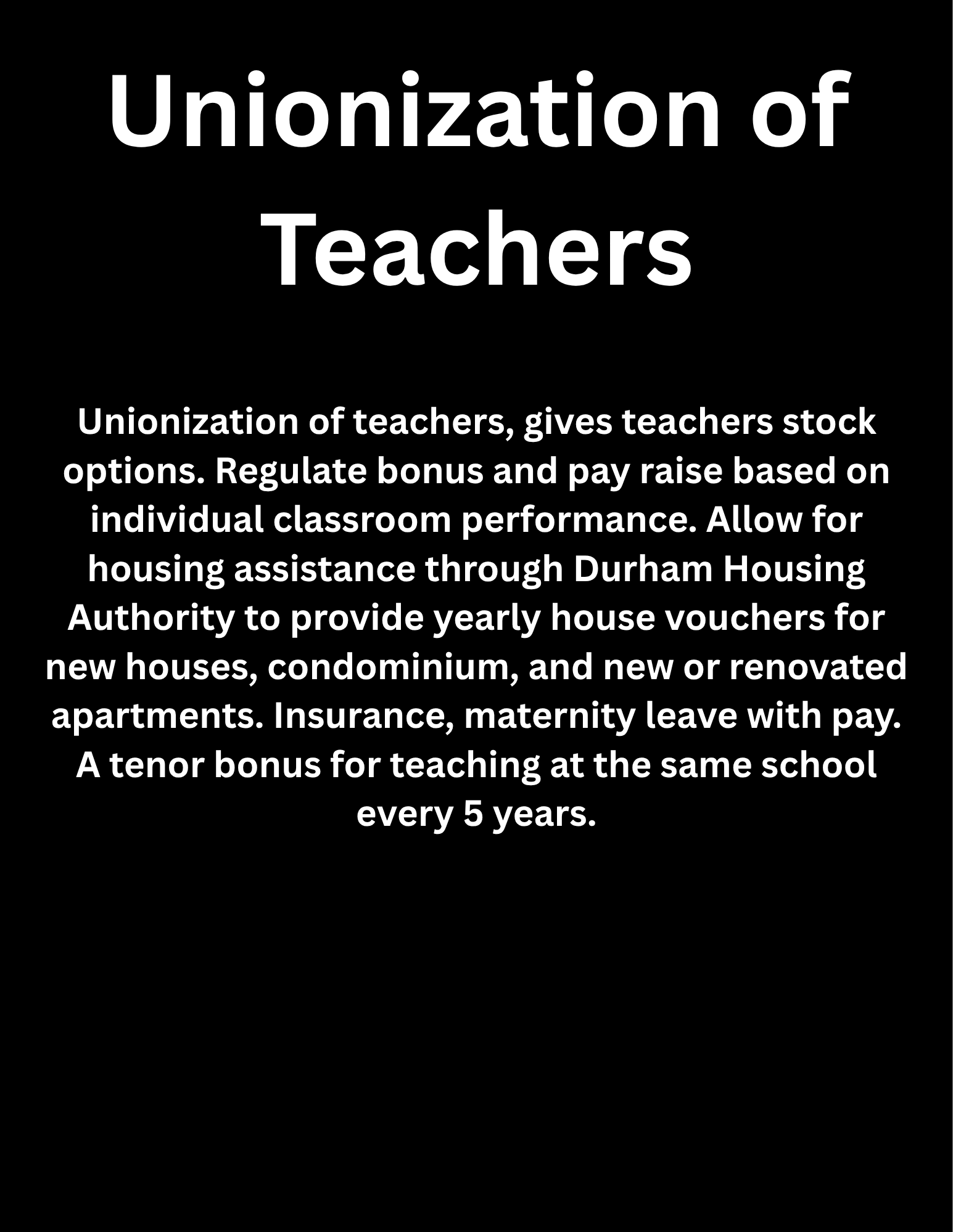 Unionization of Teachers