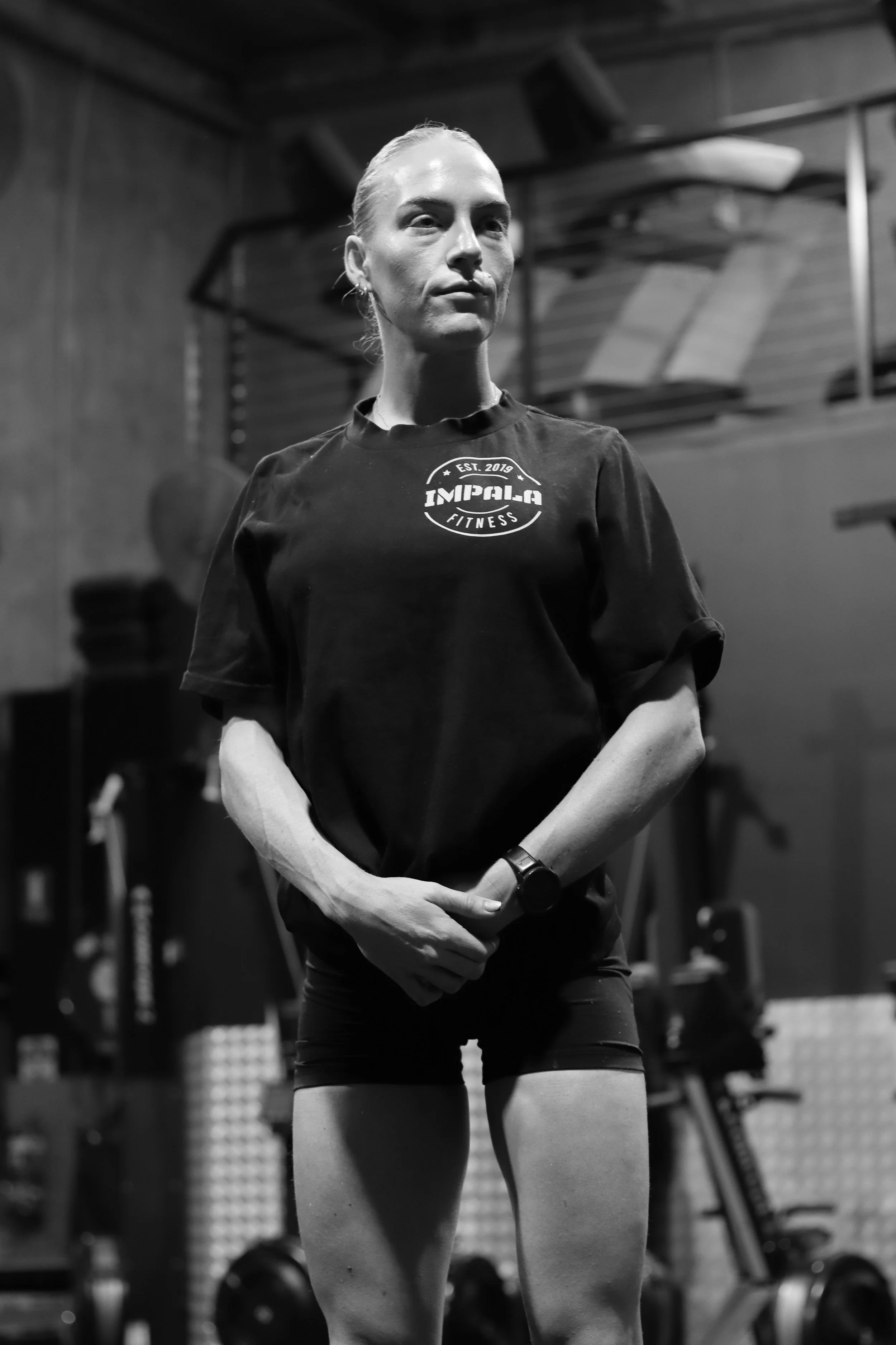 Erin Moore, personal trainer and online fitness coach, at Impala Fitness in Maddington, Perth.