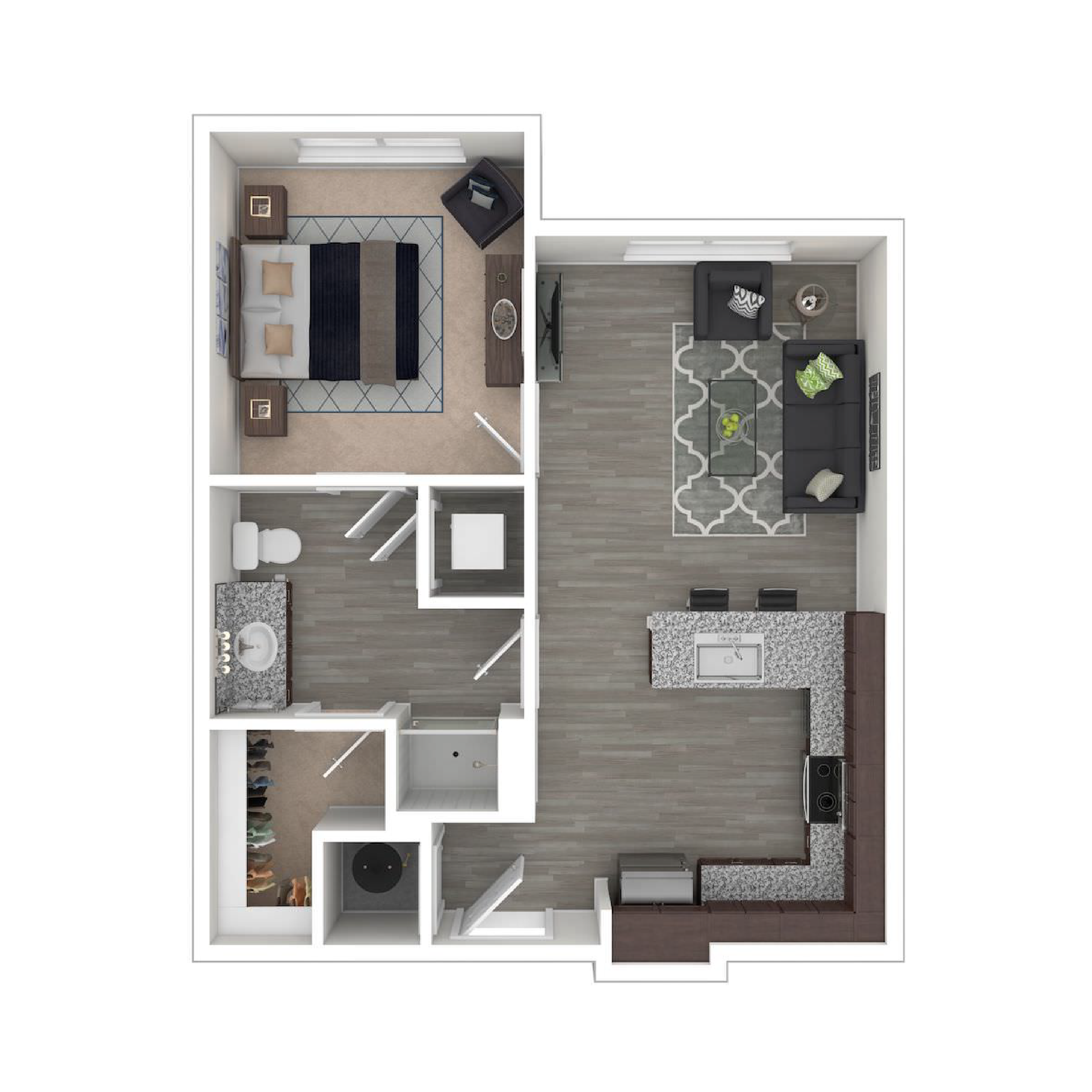 The Russell
1 Bed | 1 Bath | 600-601 Sq. Ft. Starting at $1,676