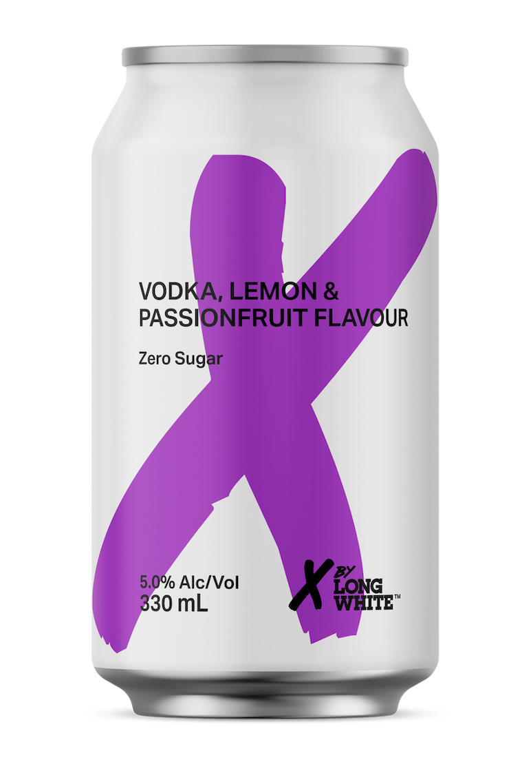 X - Vodka, Lemon & Passionfruit - 5.0%  (zero sugar)