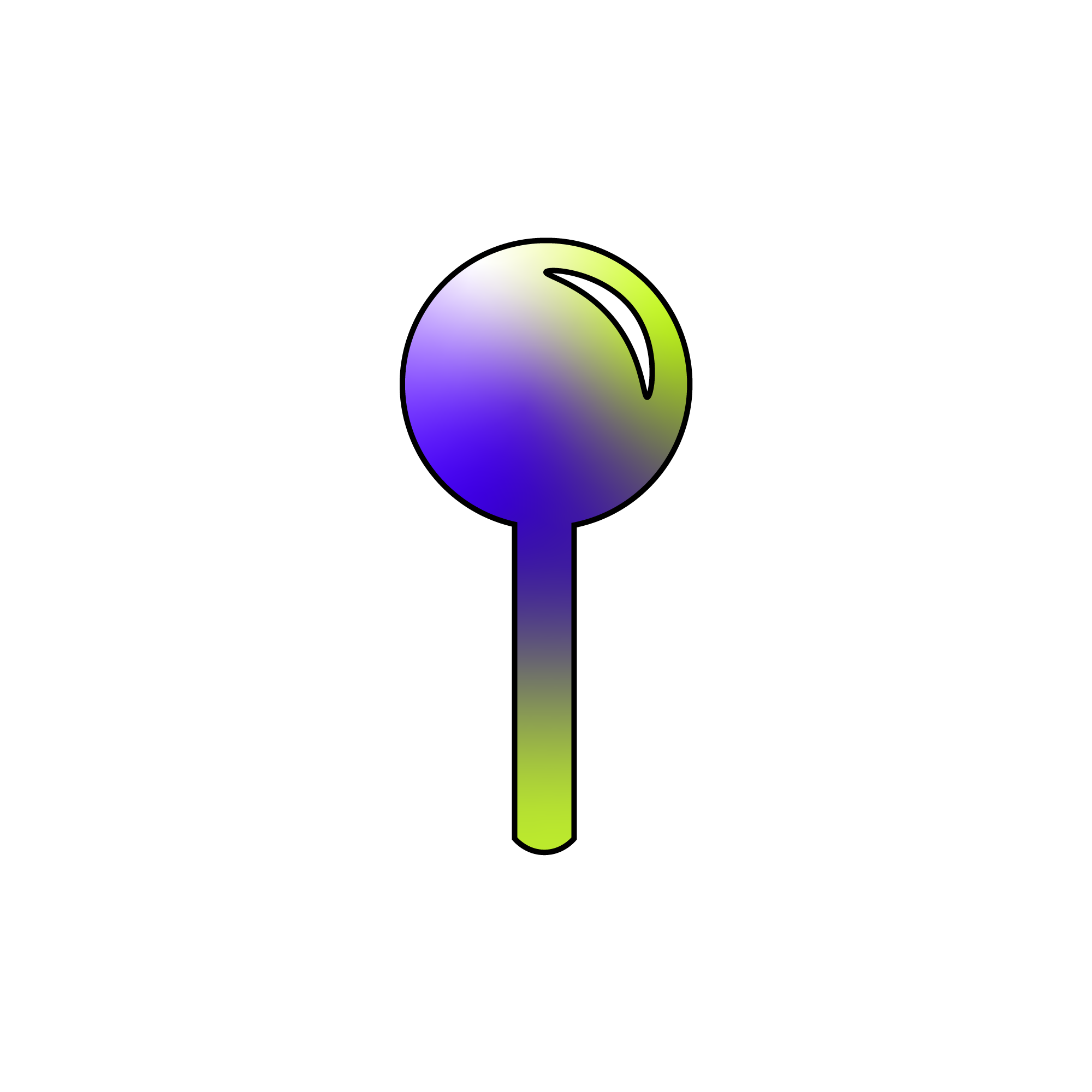 A stylized, multicolored logo featuring a sphere with a gradient from blue to yellow-green, and an arc and a line extending from the sphere.