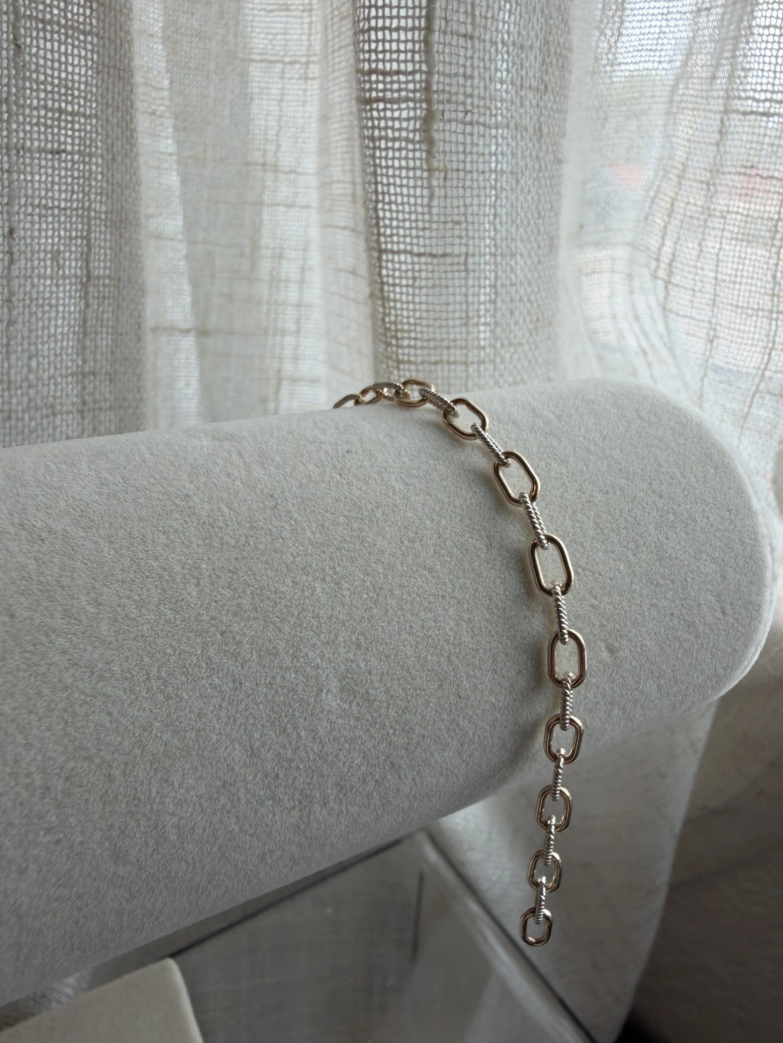 Two Toned Smooth & Textured Paperclip