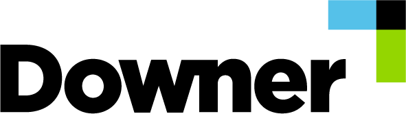Close-up of a black logo with the word 'Power' and a colorful geometric shape in the corner.