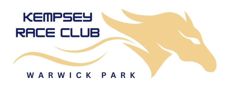 Kempsey Race Club logo with text and a stylized gold dragon head.