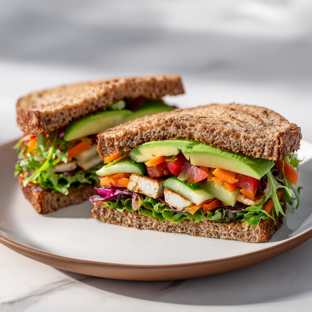 Veggie Tofu Sandwich