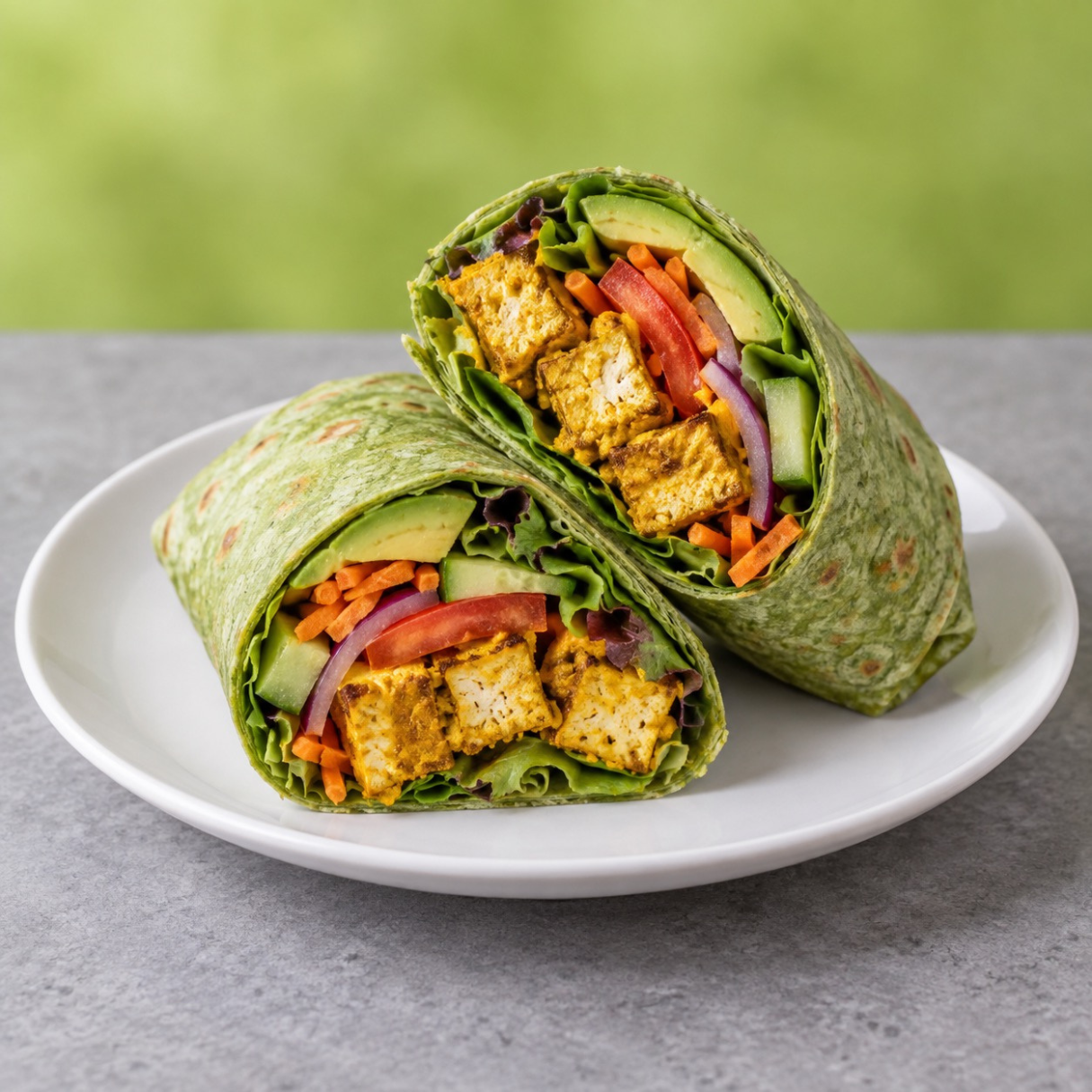 Curry Tofu Wrap