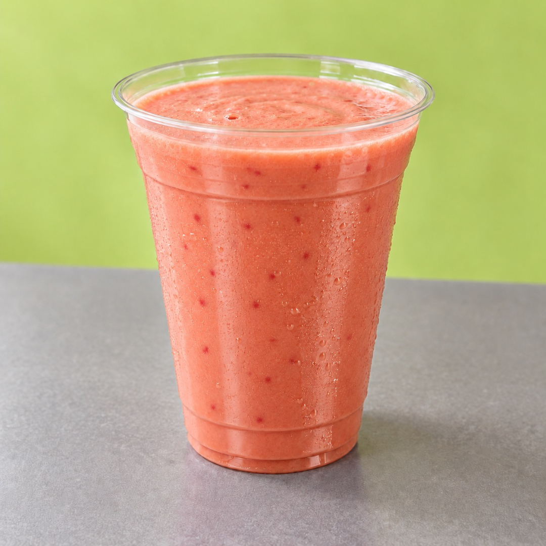 Papaya + Strawberry Smoothie