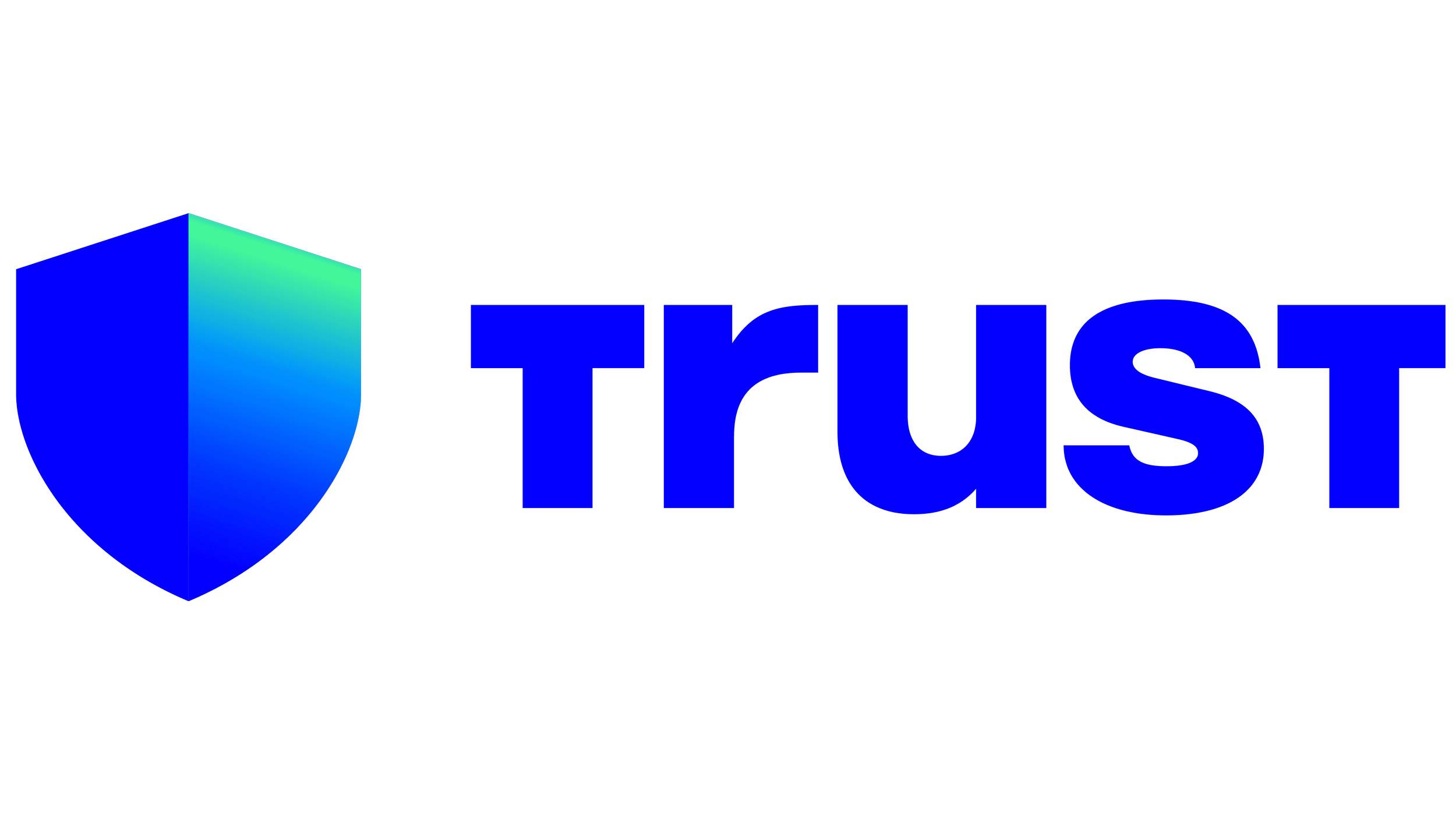 TripTrust logo featuring a 3D blue shield icon and the word "TripTrust" in bold blue letters.