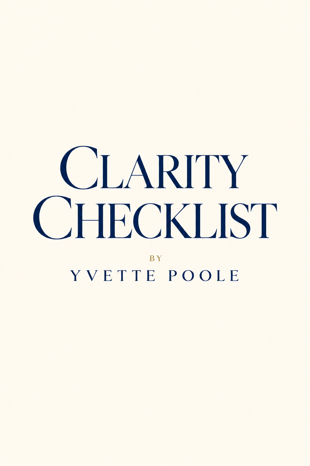 Clarity Checklist Cover.png