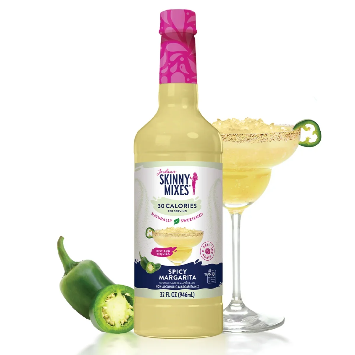 Jordan's Skinny Mixes Spicy Margarita 32oz