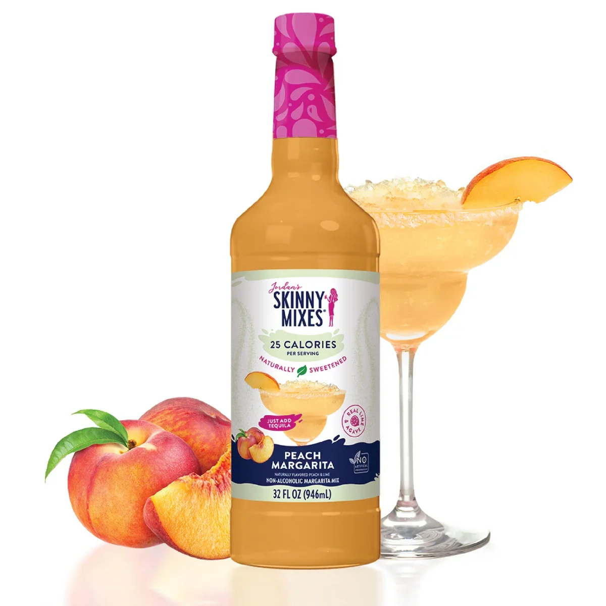 Jordan's Skinny Mixes Peach Margarita 32oz