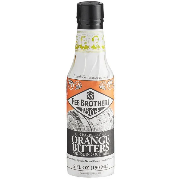 Fee Brothers Gin Barrel Aged Orange Bitters 5oz