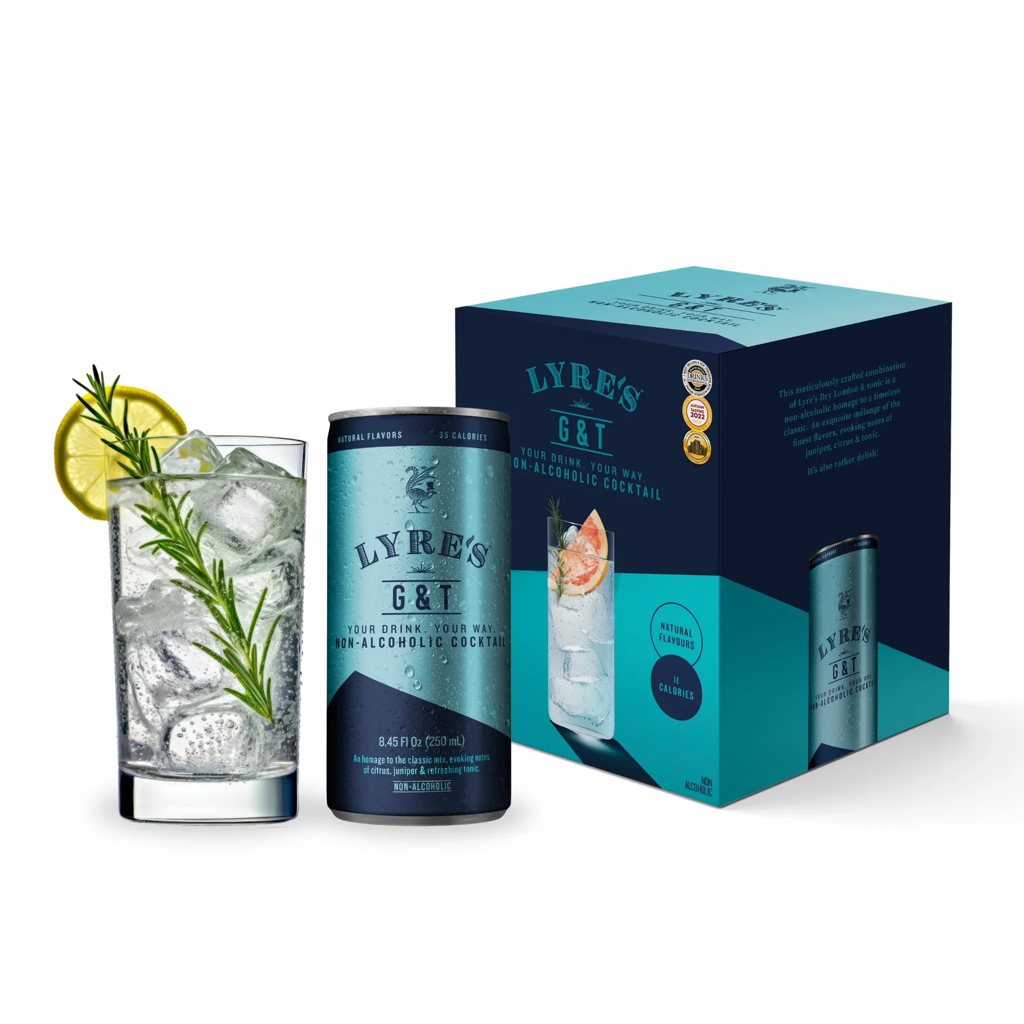 Lyre's Gin & Tonic 250ml Slim Can