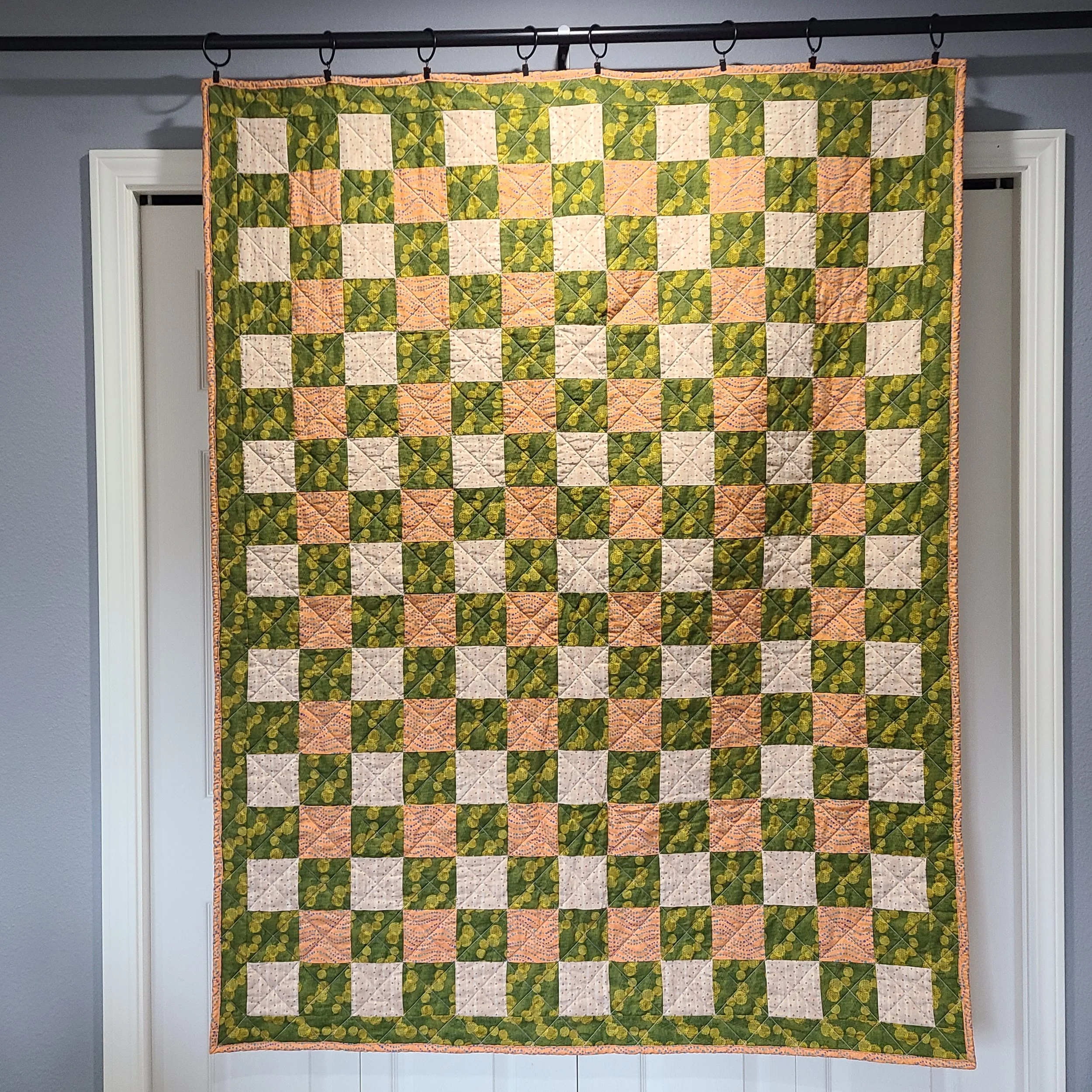 Throw-size quilt