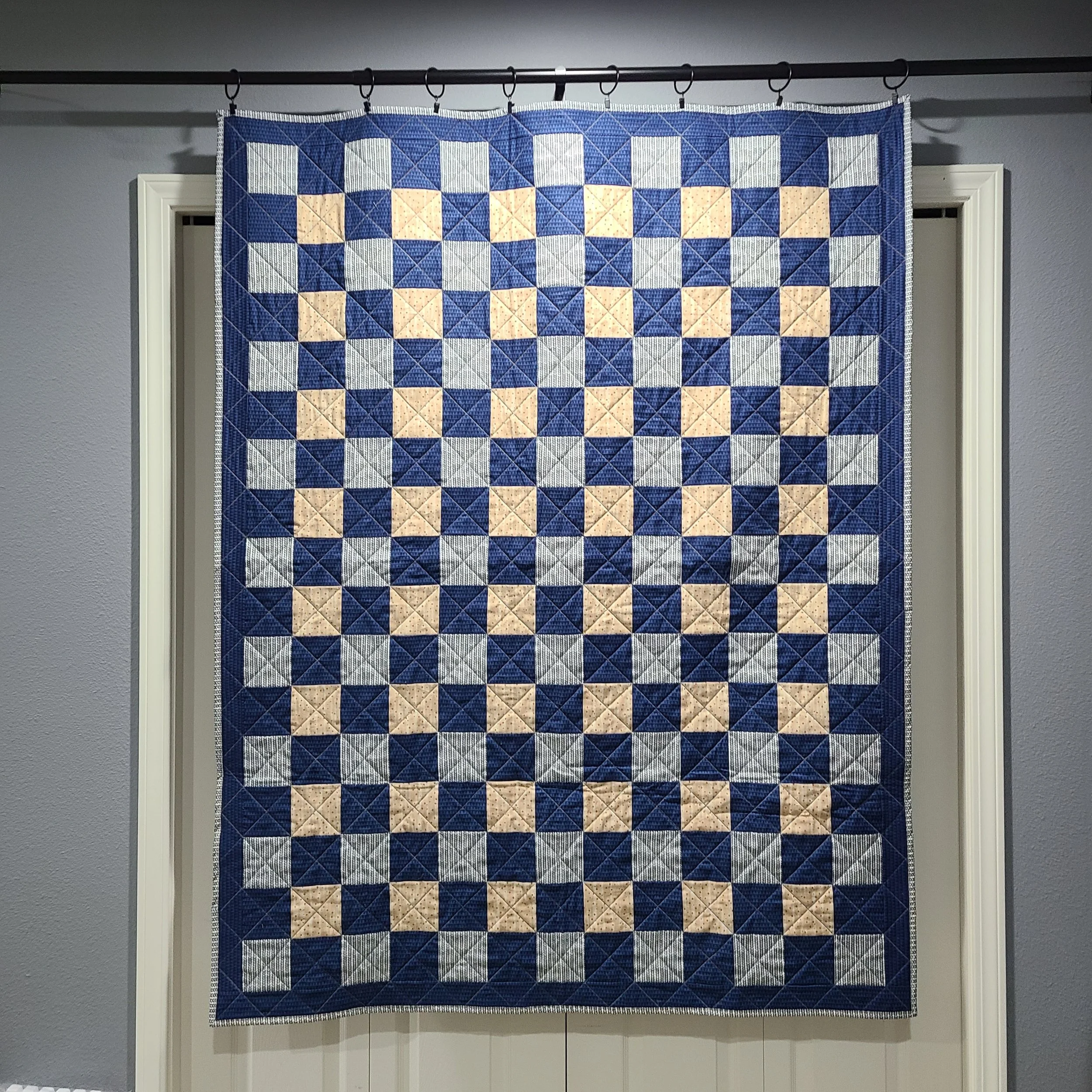 Throw-size quilt